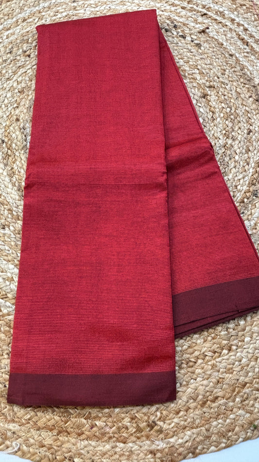 Plain Mangalgiri Silk Saree