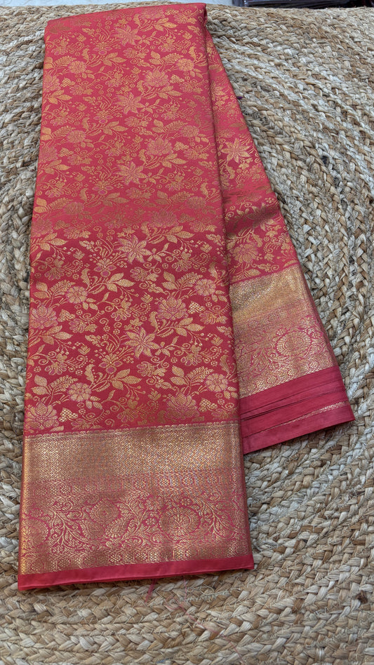 Semi Kanchi Small border Saree