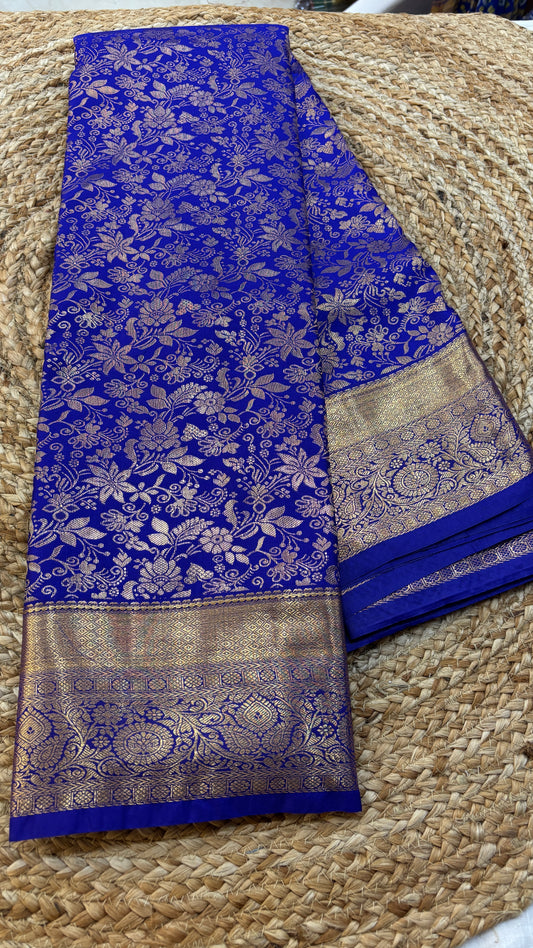 Semi Kanchi Small border Saree
