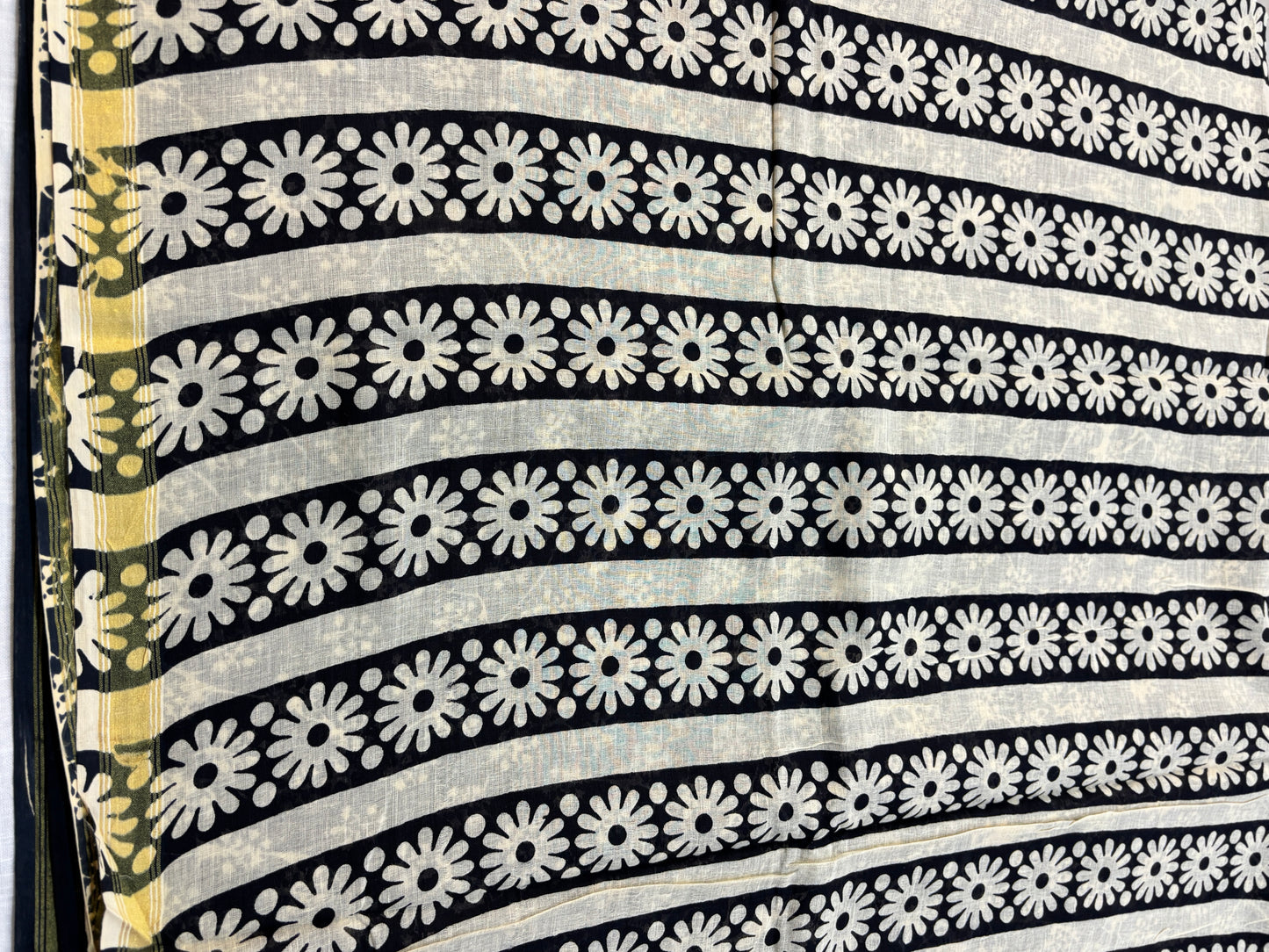 Chanderi cotton Block printed Saree