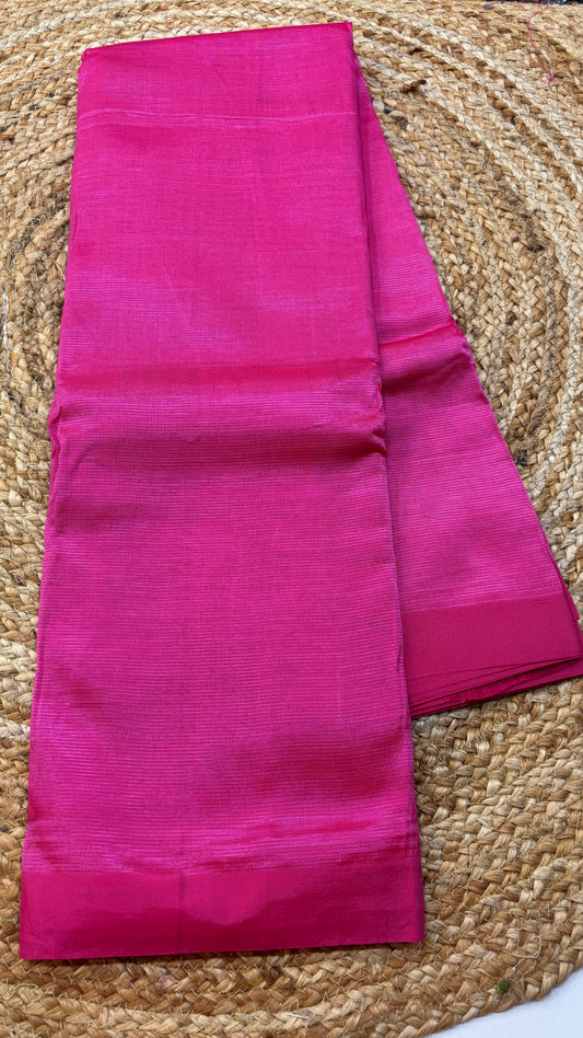 Plain Mangalgiri Silk Saree