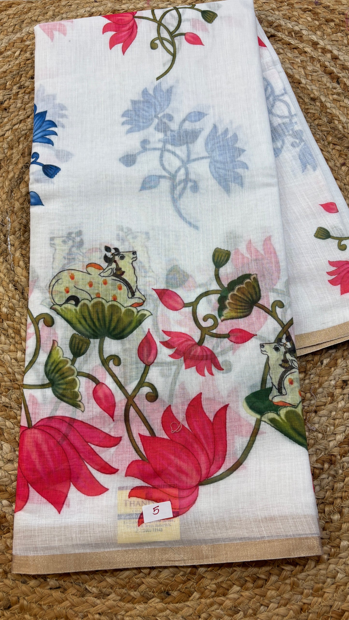 Linen Silk Saree