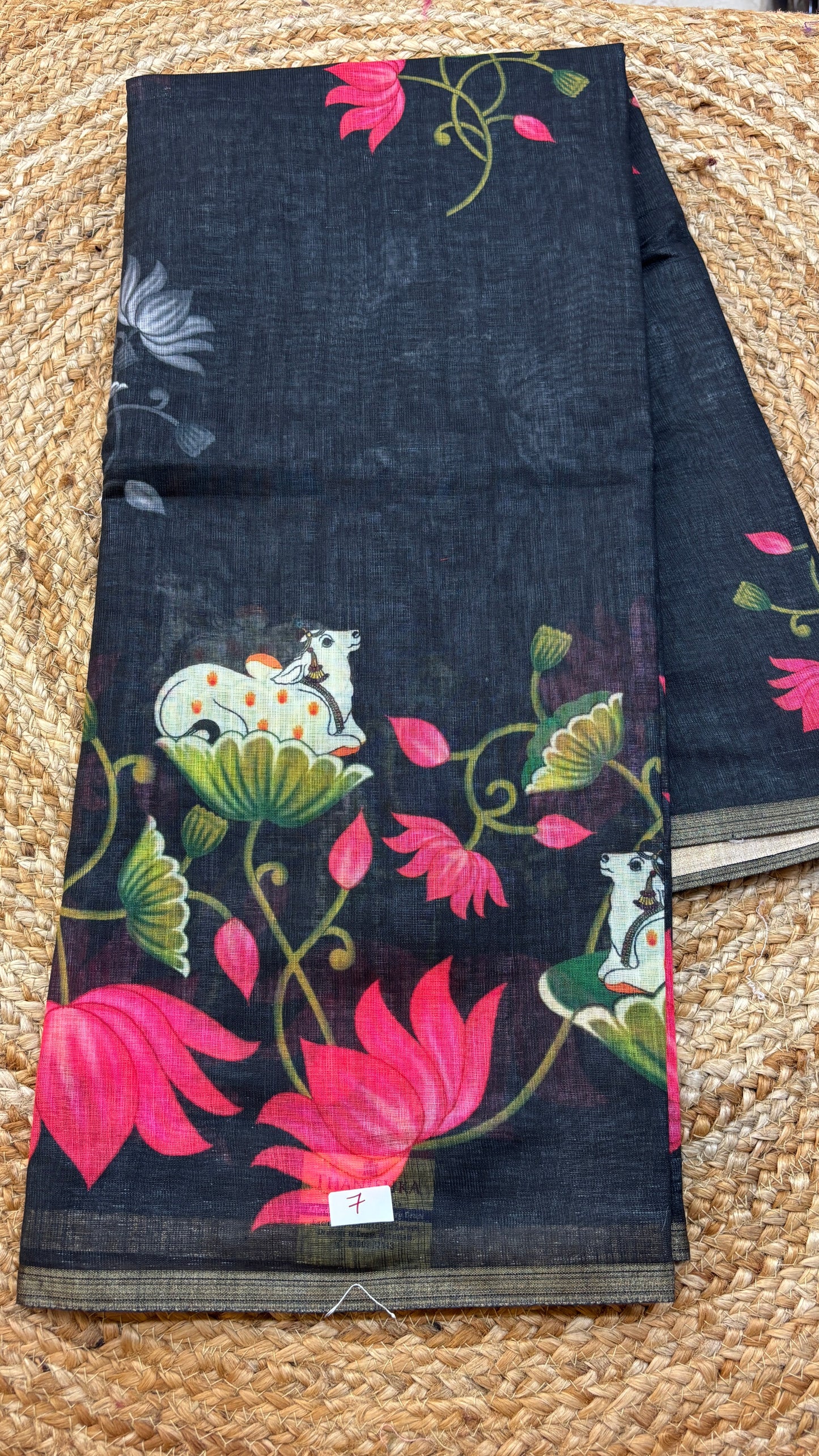 Linen Silk Saree