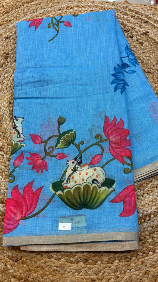 Linen Silk Saree