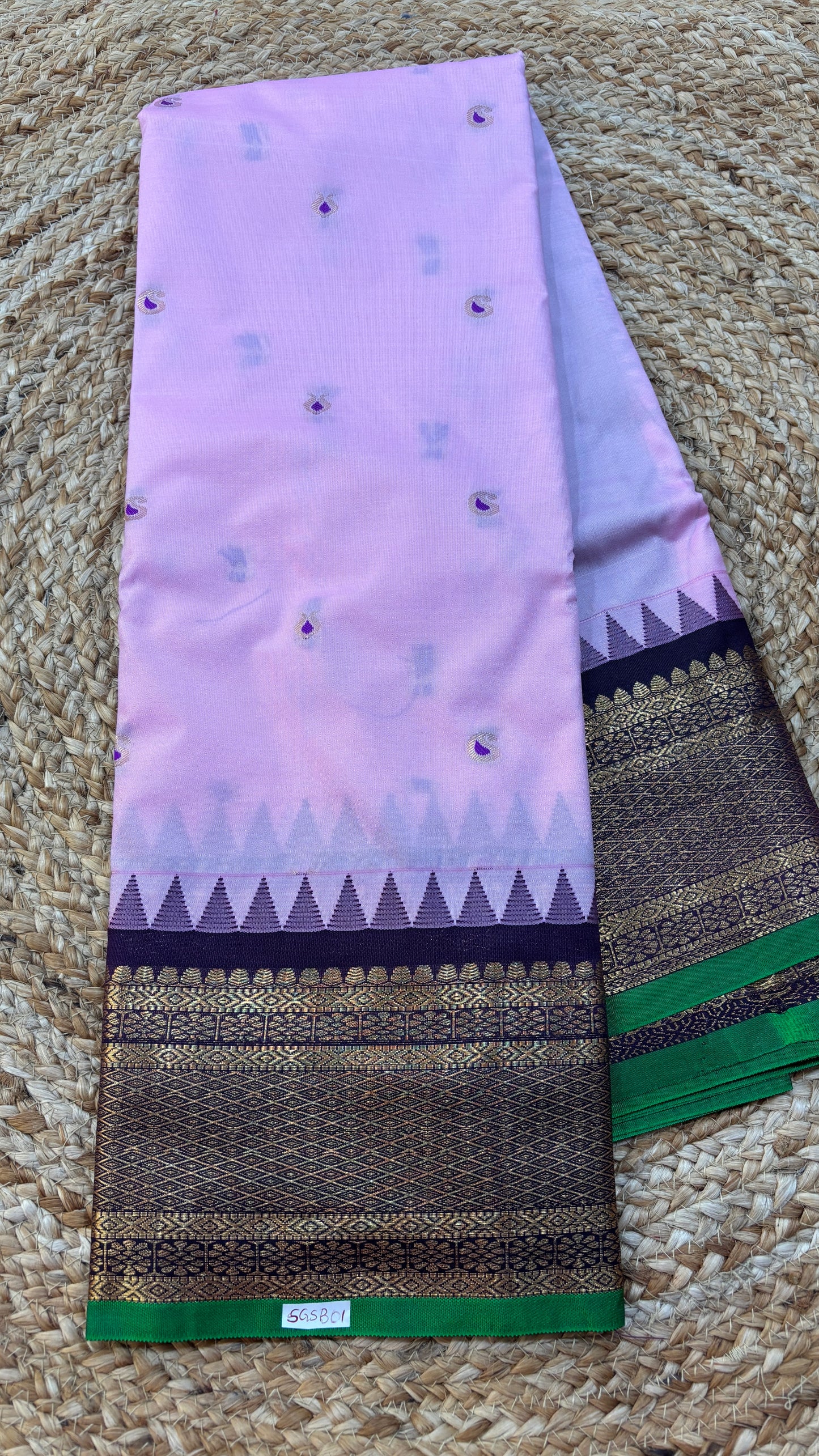 Semi Gadwal Silk Saree