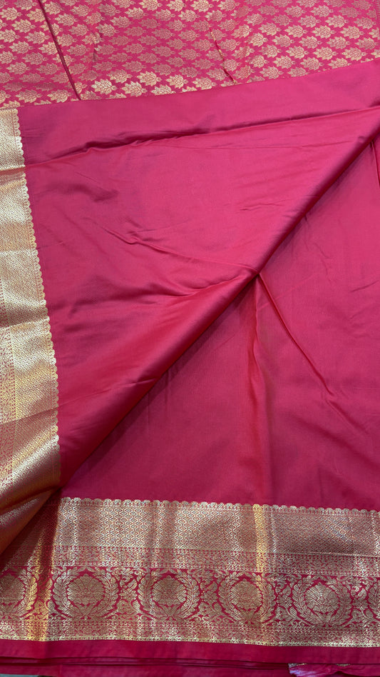 Semi Kanchi Small border Saree