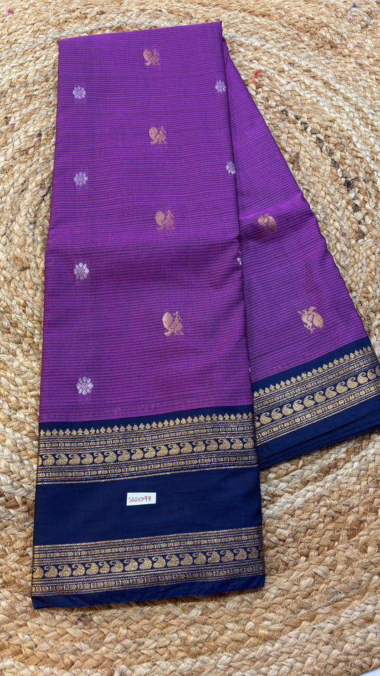 Semi Gadwal Sico Gap Border Saree