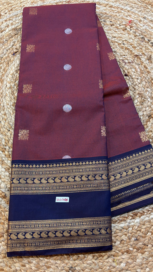 Semi Gadwal Sico Gap Border Saree