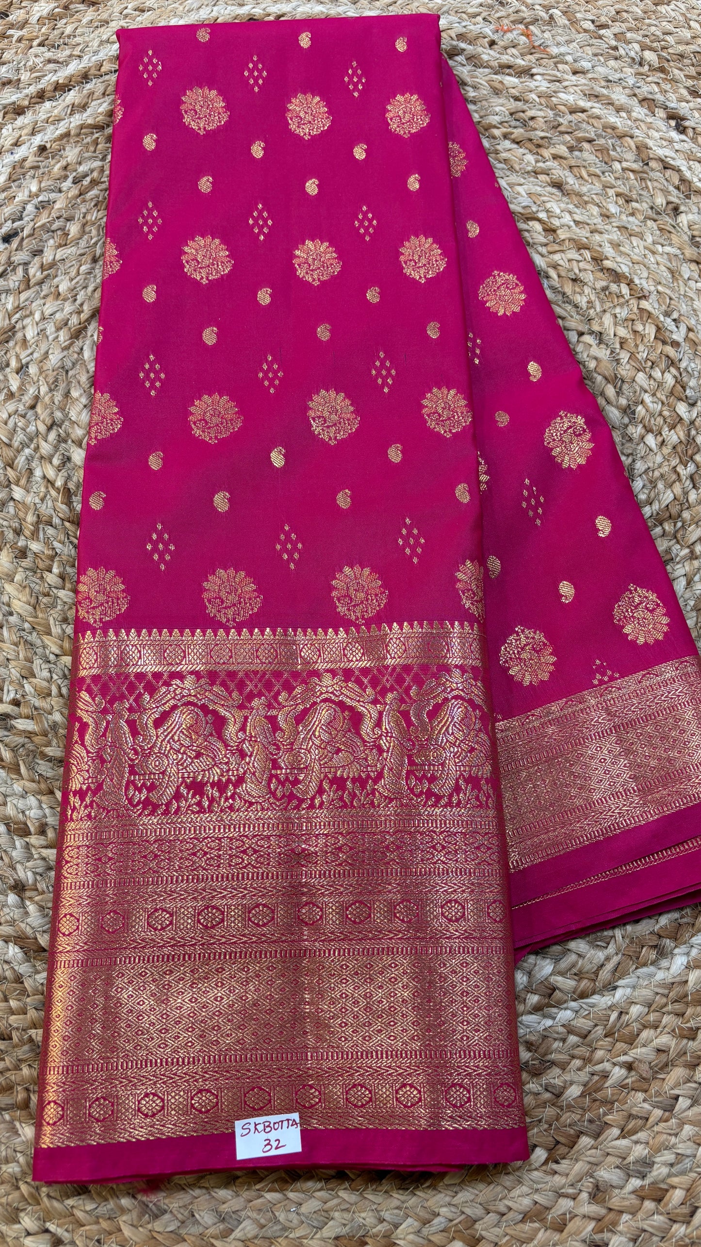 Semi Kanchi Butta Sarees