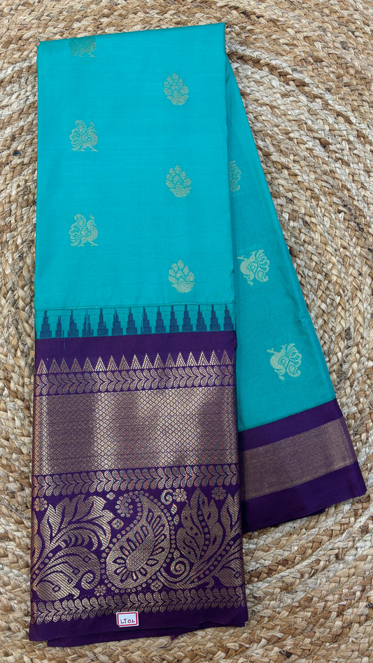 Semi Gadwal Silk Saree
