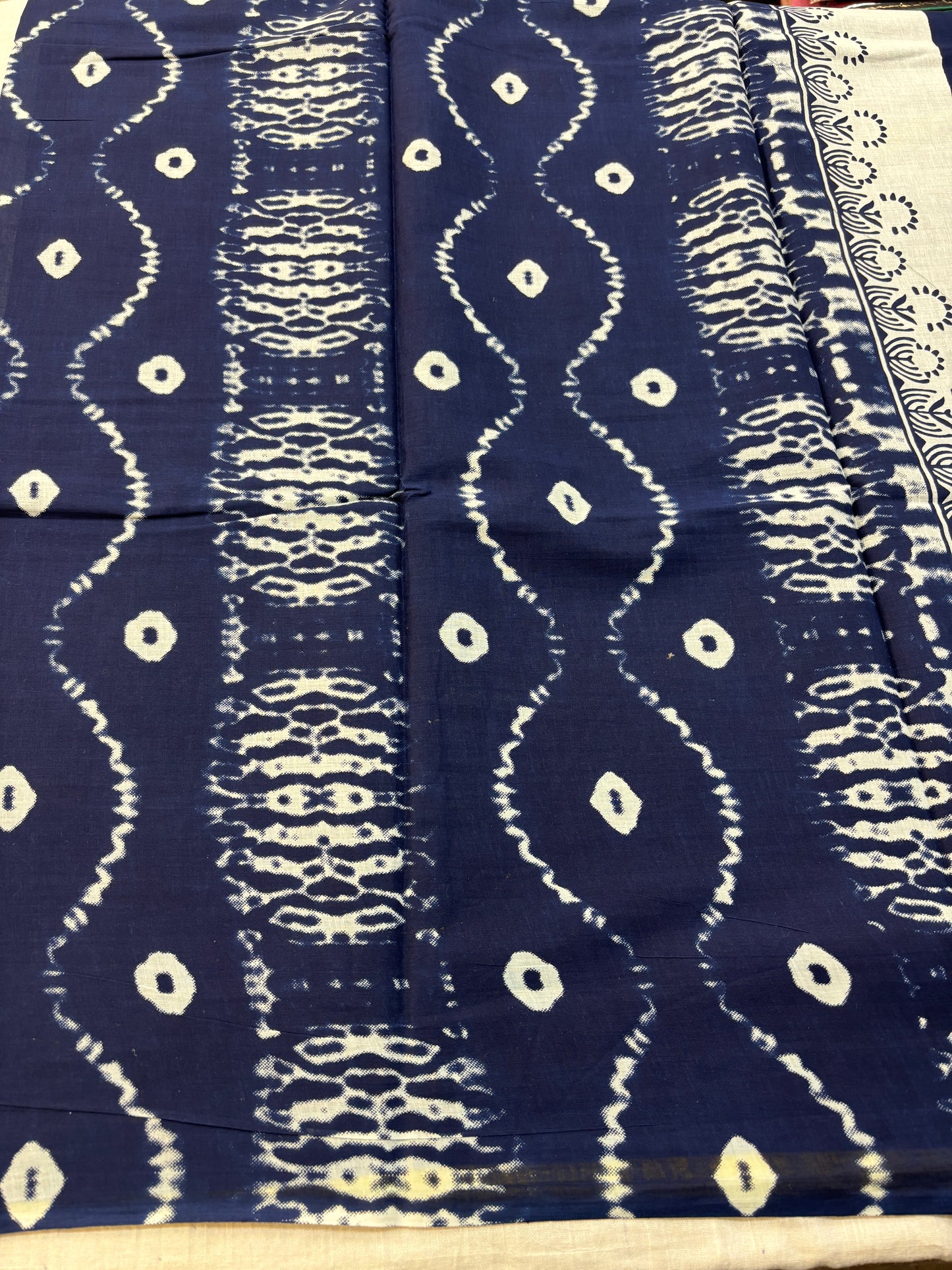 Mul cotton Block printed Saree