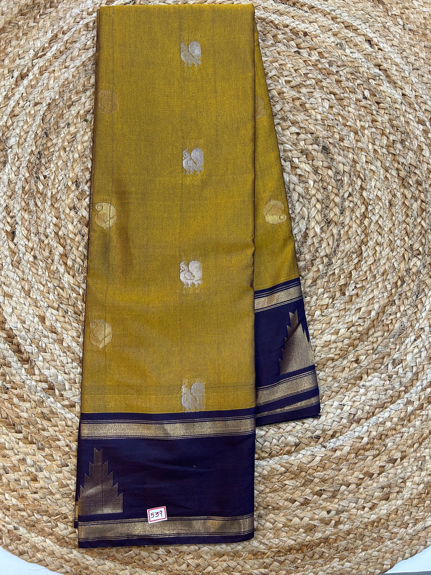 Semi Gadwal Sico Temple border saree