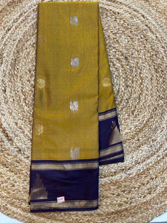 Semi Gadwal Sico Temple border saree