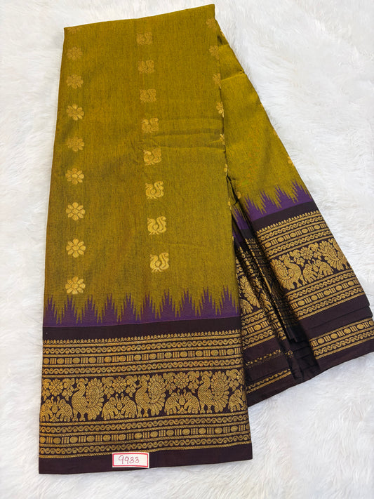 Semi Gadwal Sico Small Border Saree