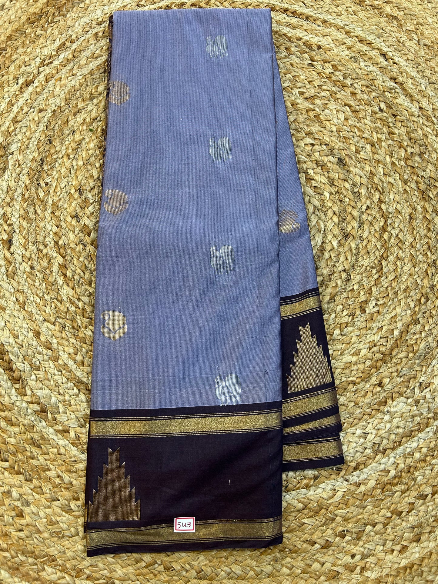 Semi Gadwal Sico Temple border saree