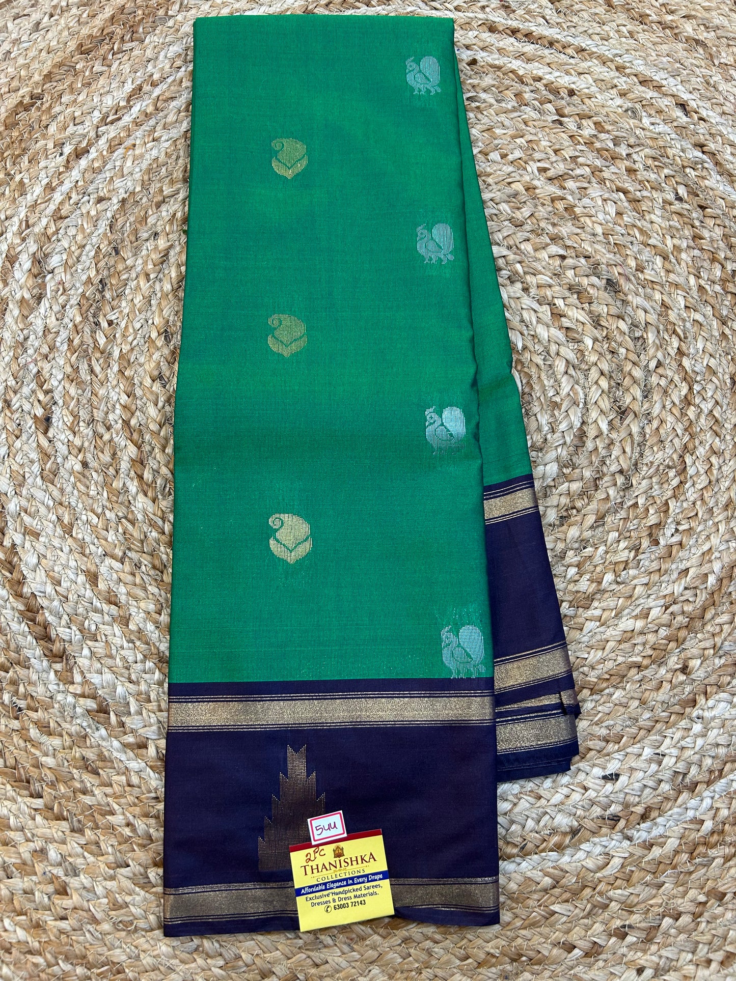 Semi Gadwal Sico Temple border saree
