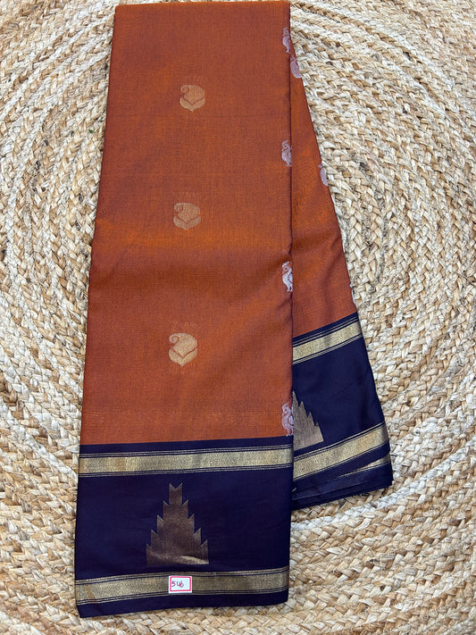 Semi Gadwal Sico Temple border saree