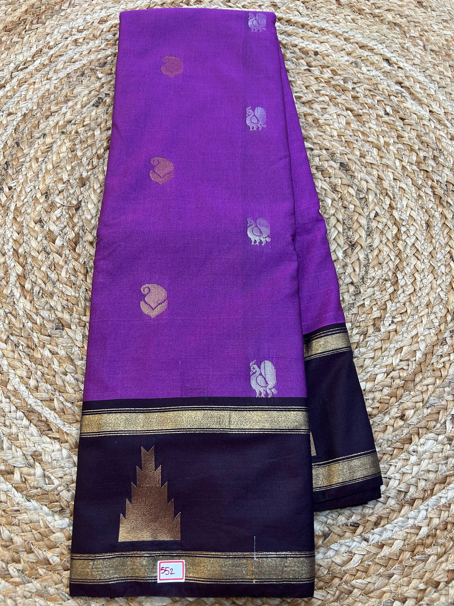 Semi Gadwal Sico Temple border saree