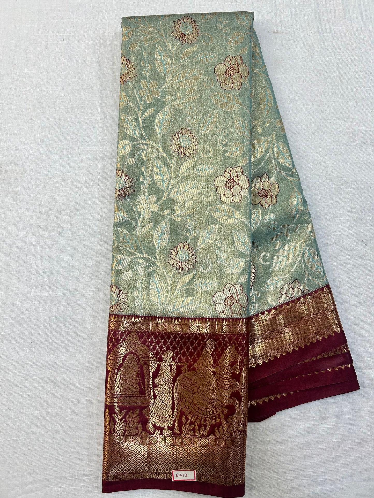 Semi Kanchi Tissue Pattu Sarees