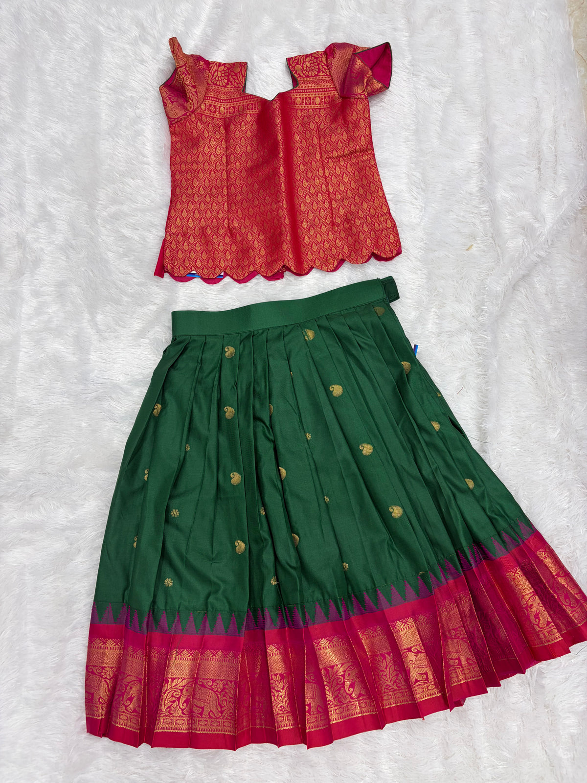 Kids Stitched Lehanga