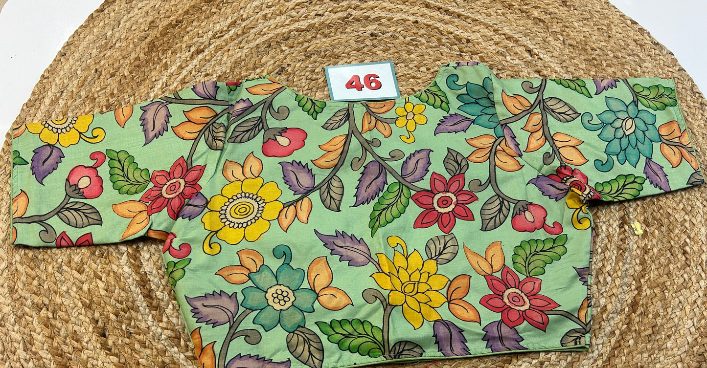 High neck ReadyMade Blouse