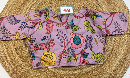 High neck ReadyMade Blouse