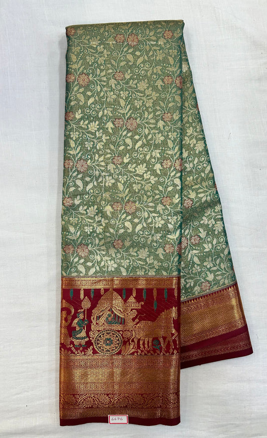 Semi Kanchi Tissue Pattu Sarees
