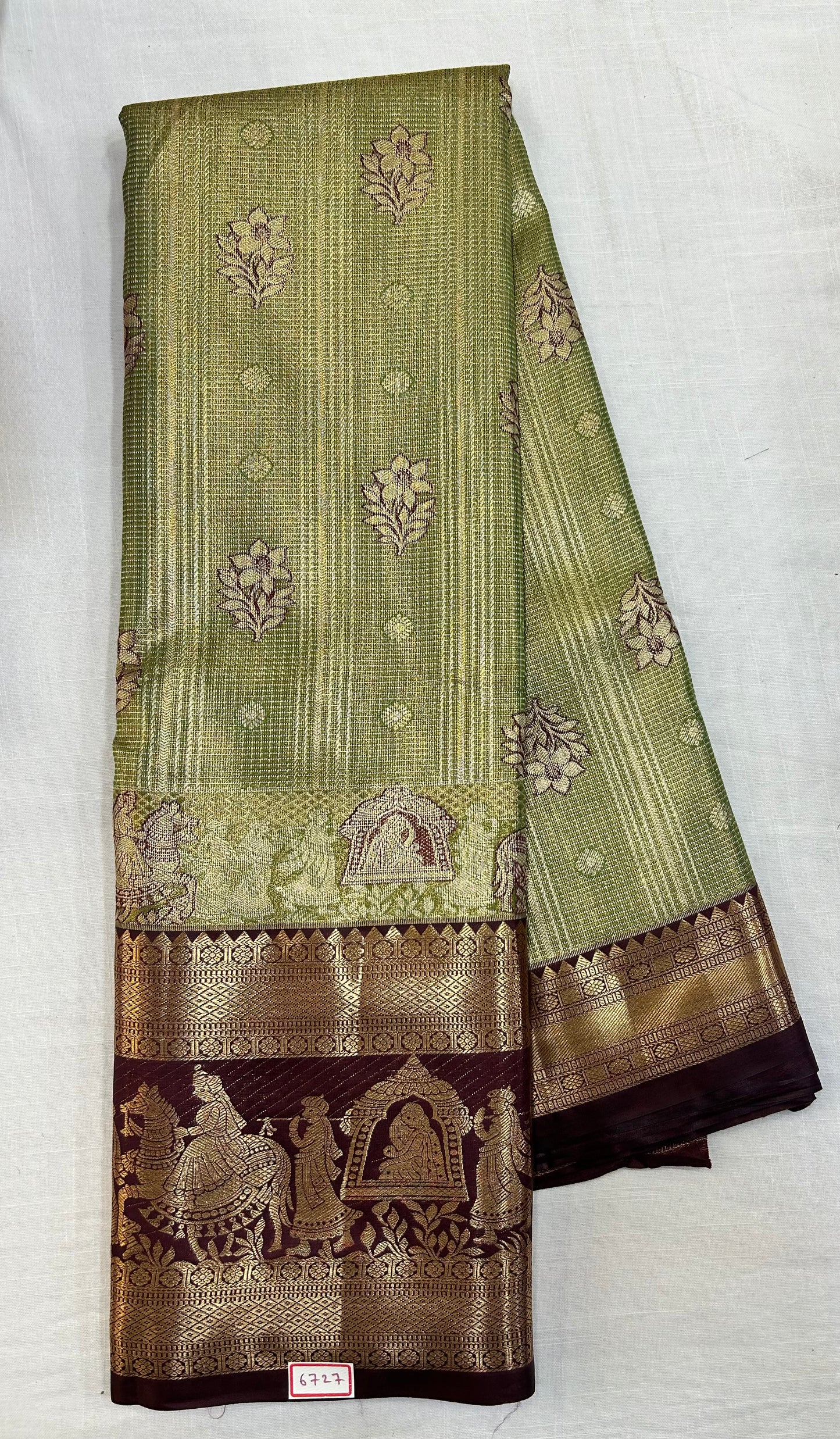 Semi Kanchi Tissue Pattu Sarees