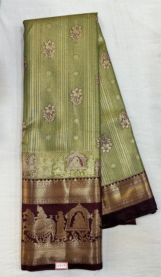 Semi Kanchi Tissue Pattu Sarees