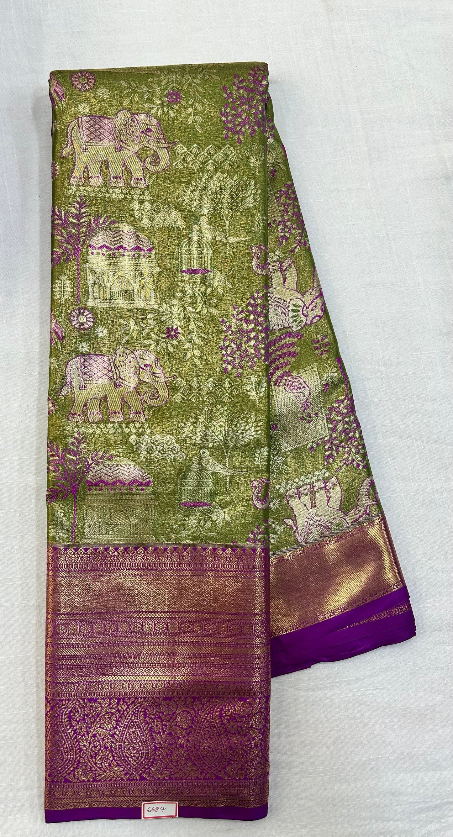 Semi Kanchi Tissue Pattu Sarees