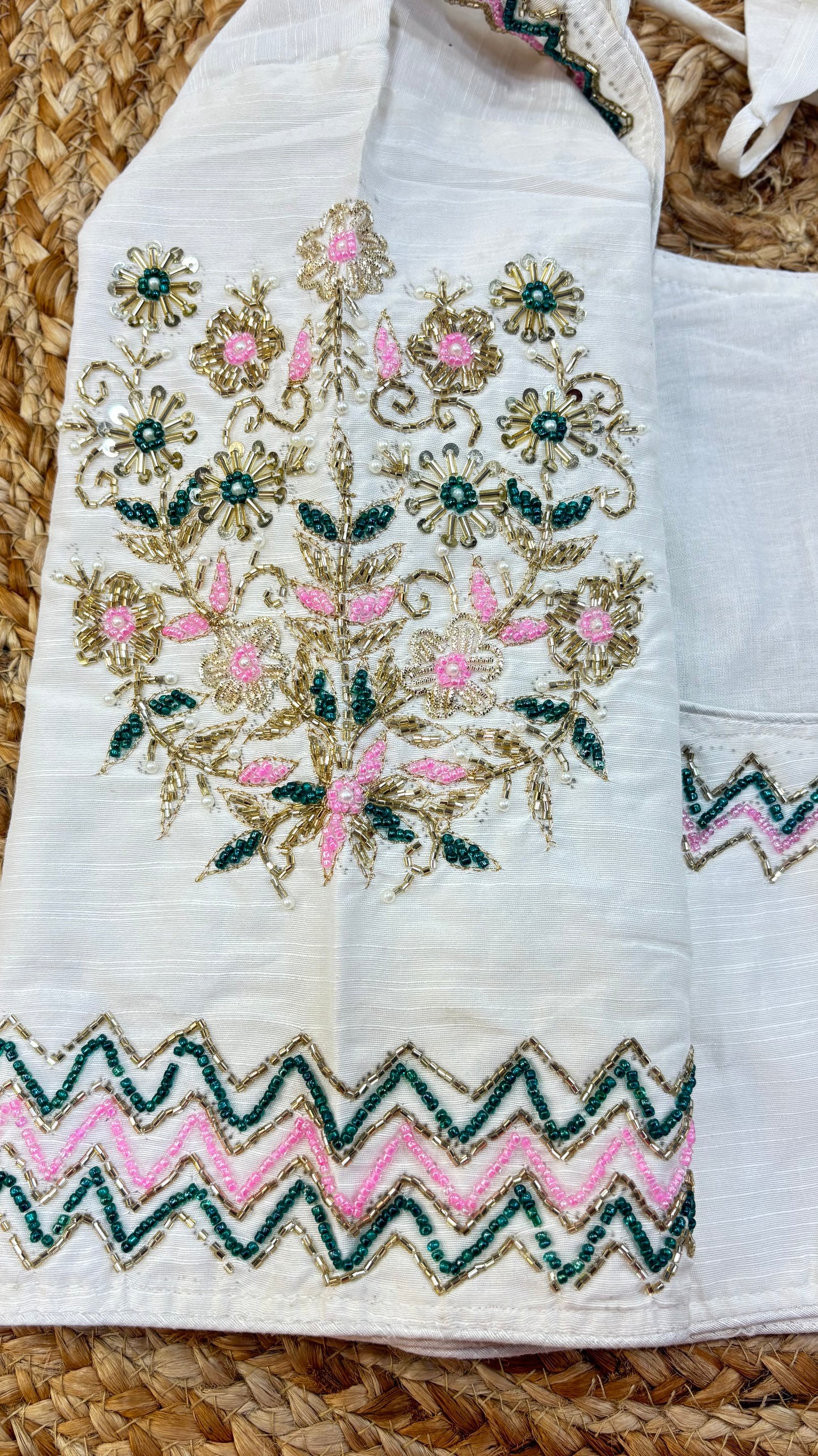 Raw Silk Maggam work blouses