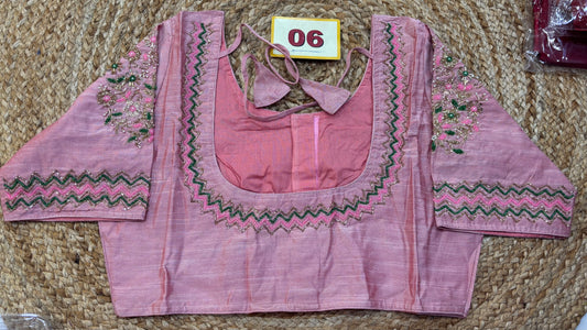 Raw Silk Maggam work blouses