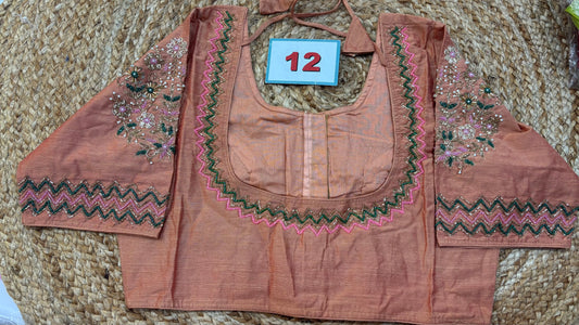 Raw Silk Maggam work blouses