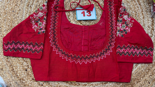 Raw Silk Maggam work blouses