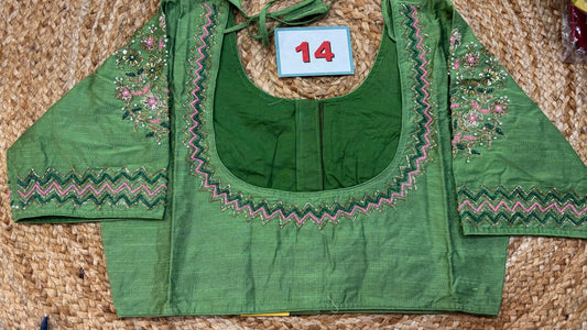 Raw Silk Maggam work blouses
