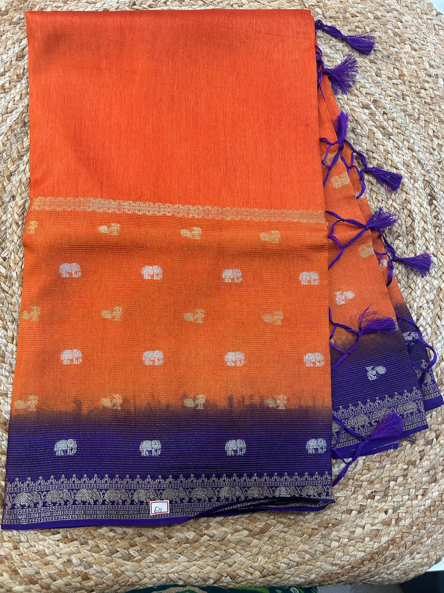 Russian  Crepe saree