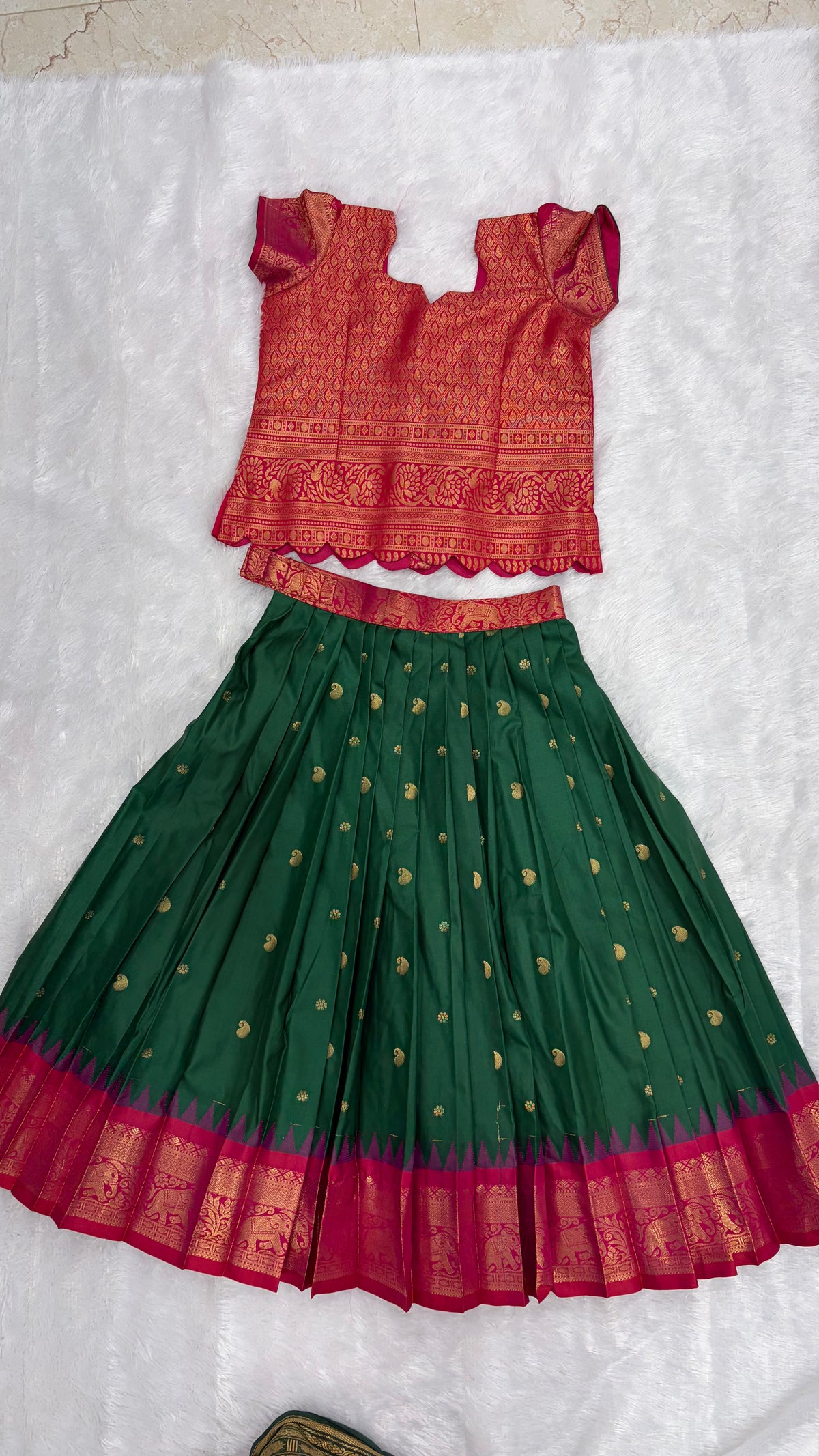 Kids Stitched Lehanga