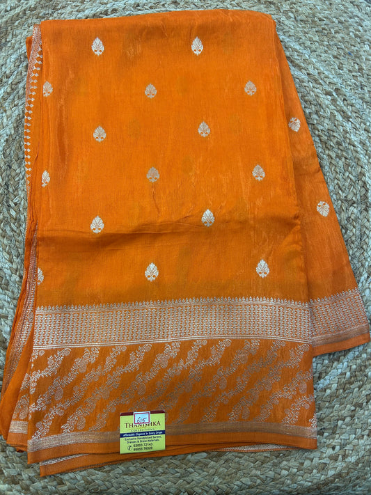 Russian  Crepe saree