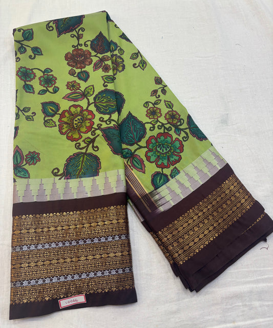 Digital Printed Semi Gadwal Silk Saree