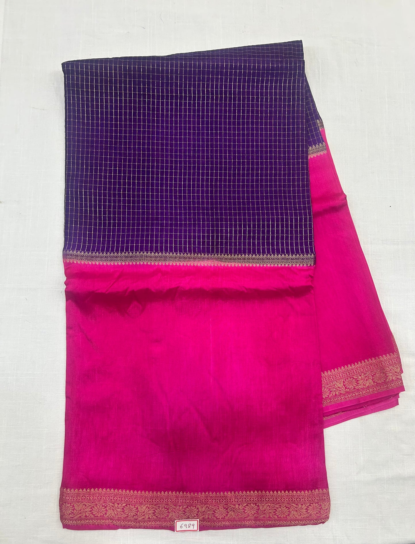 Vintage Russian Crepe saree