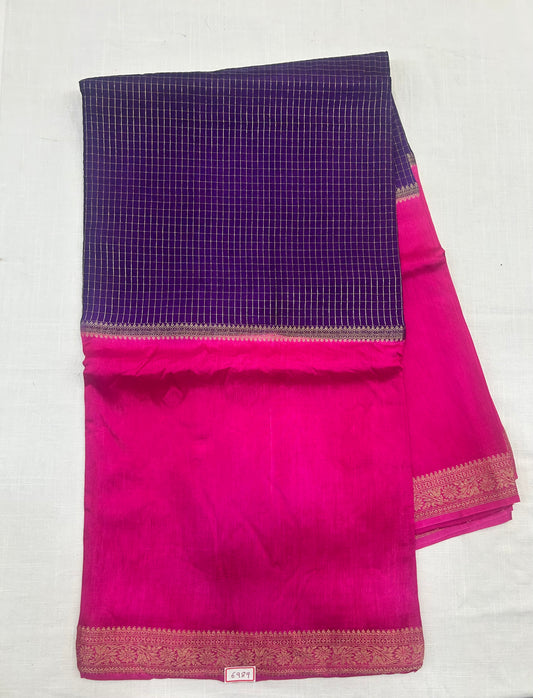 Vintage Russian Crepe saree