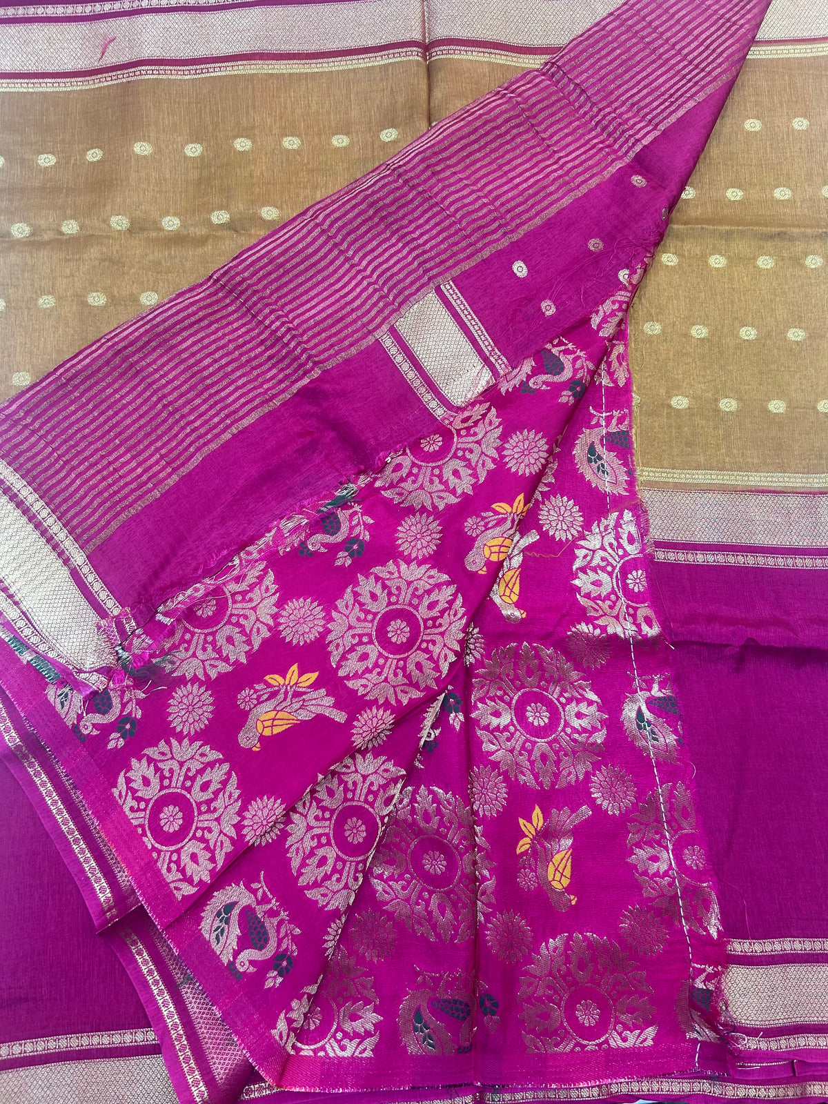 Vintage Russian Crepe saree