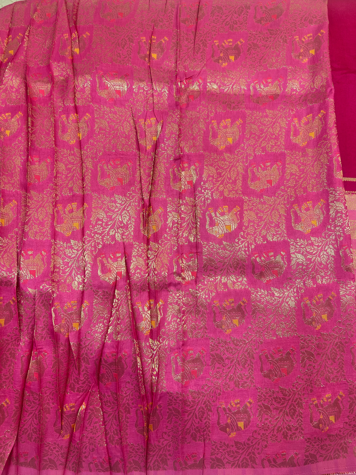 Vintage Russian Crepe saree