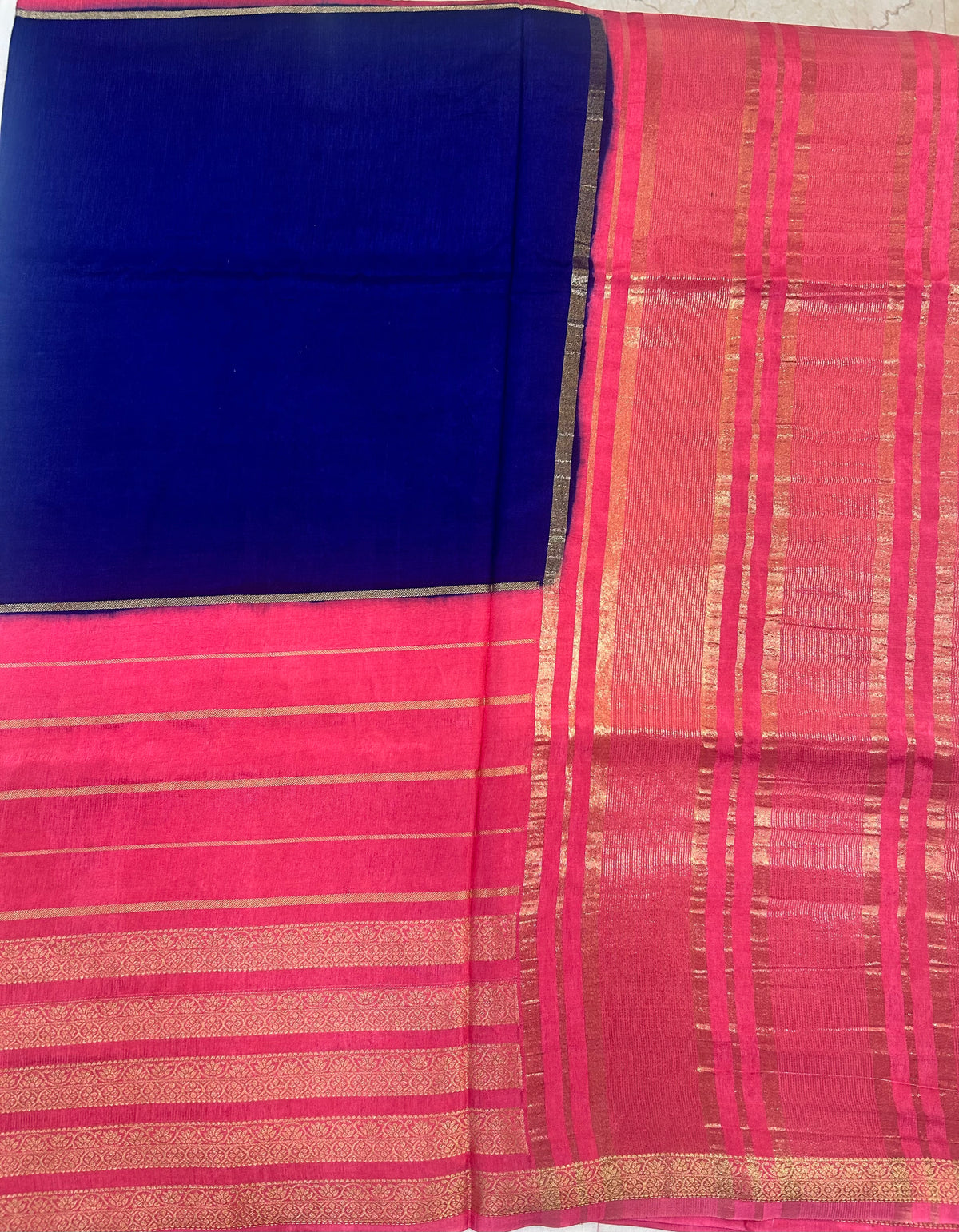Vintage Russian Crepe saree