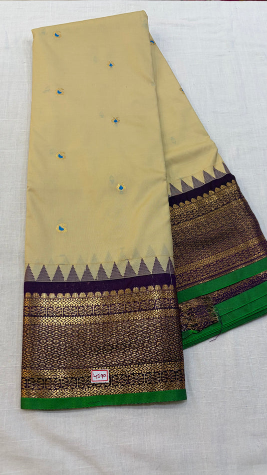 Semi Gadwal Silk Small Border Saree