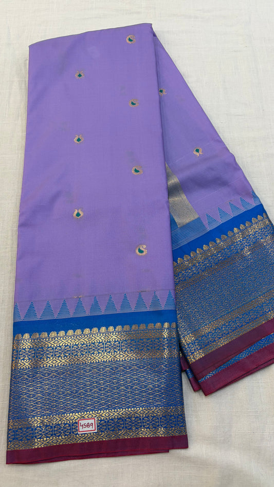 Semi Gadwal Silk Small Border Saree