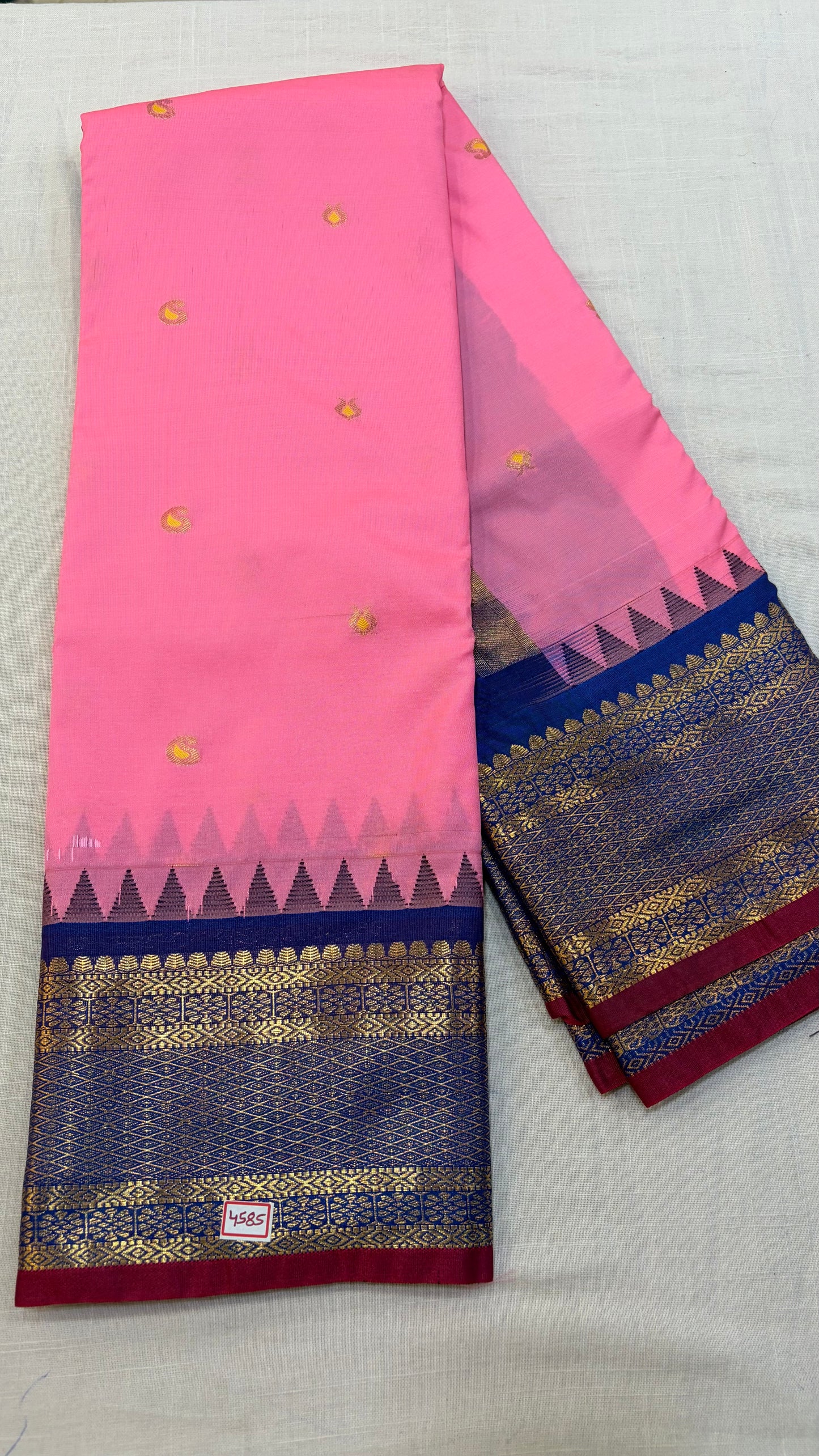 Semi Gadwal Silk Small Border Saree