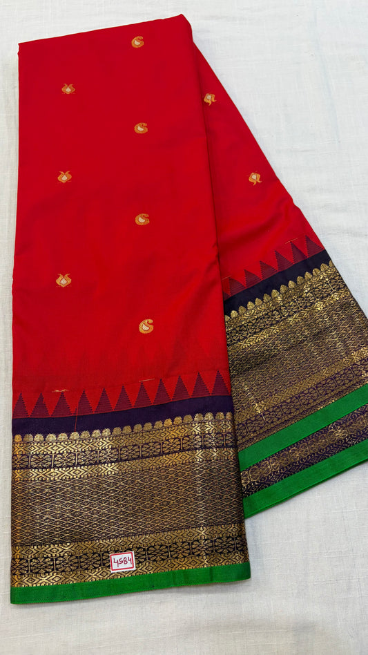 Semi Gadwal Silk Small Border Saree