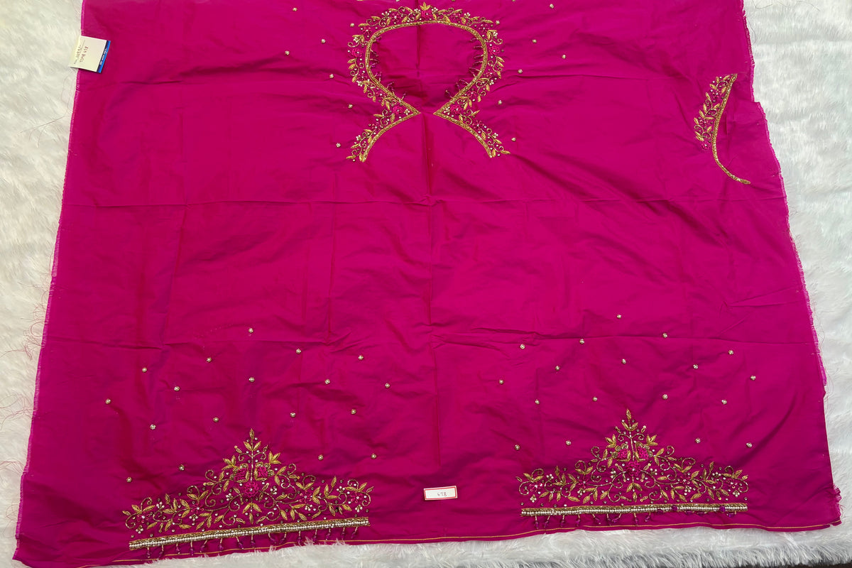Raw Silk Maggam Work Blouse