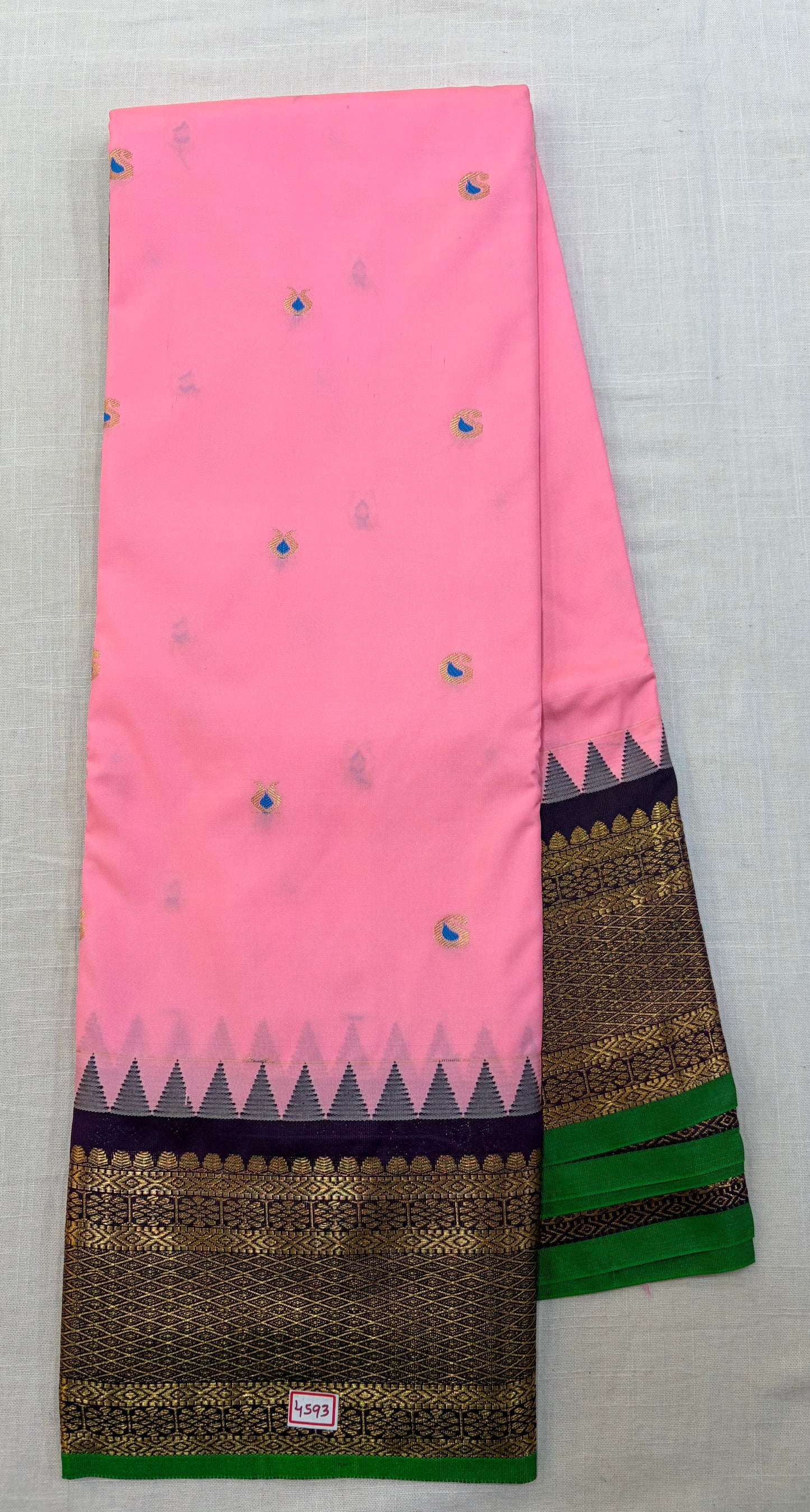 Semi Gadwal Silk Small Border Saree